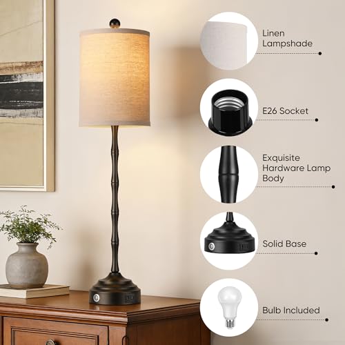 Tall Skinny Beside Lamps Set of 2 (2 Count)
