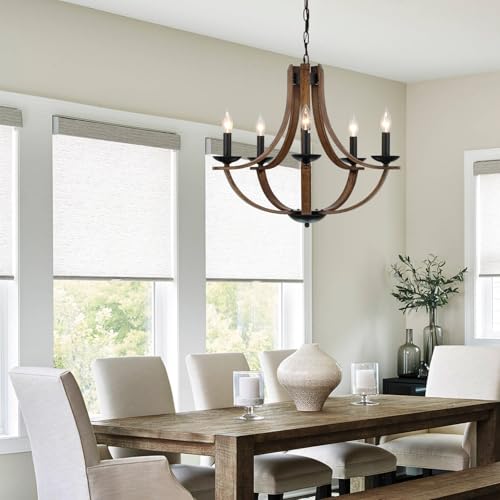 Farmhouse Chandeliers for Dining Room Light Fixture