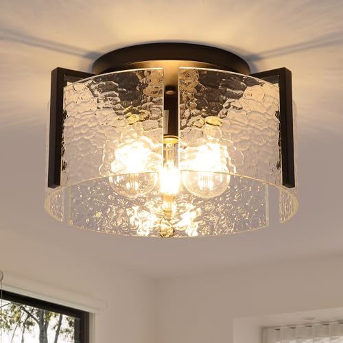 Black Flush Mount Ceiling Light Fixture
