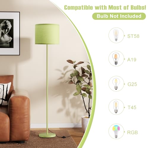 60'' Modern Floor Lamp with Shade