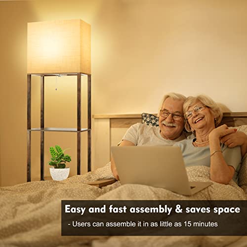 Plus Floor Lamp with Shelves
