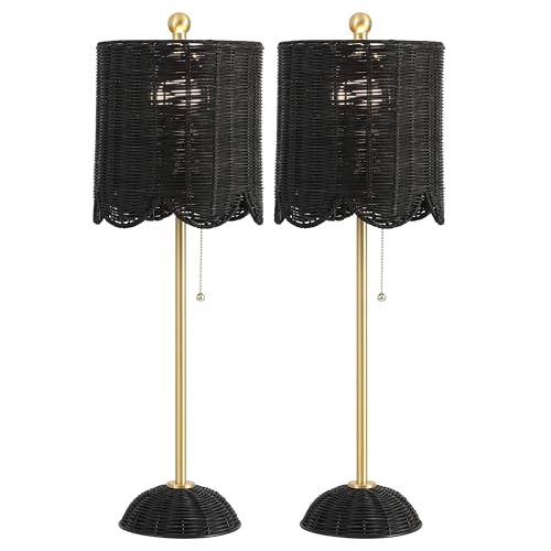Celerie 27.5" Rattan Buffet Lamp (2 Count)