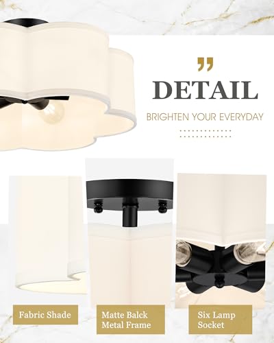 Black Semi Flush Mount Ceiling Lights