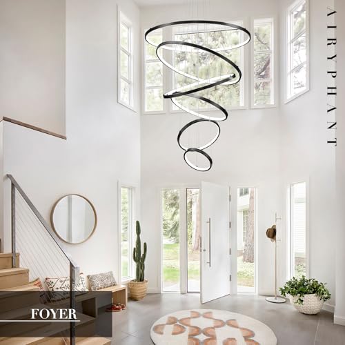 6 Rings Chandelier High Ceiling