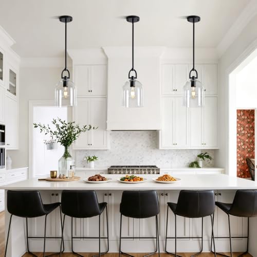 Modern Black Pendant Lights Kitchen Island 2 (2 Count)