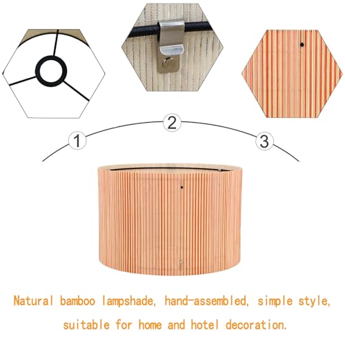 Modern Pendant lamp shade Art decorative Orange Lines Minimalist 13.8x9Inch