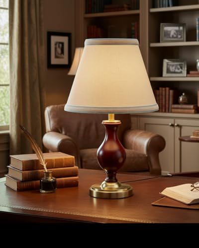 58909 Empire Uno Lamp Shade in Cream with Powder Blue
