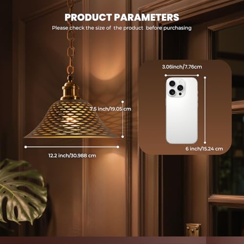Bronze Gold Floor Lamp Shade Replacement for 12.2'' Bottom