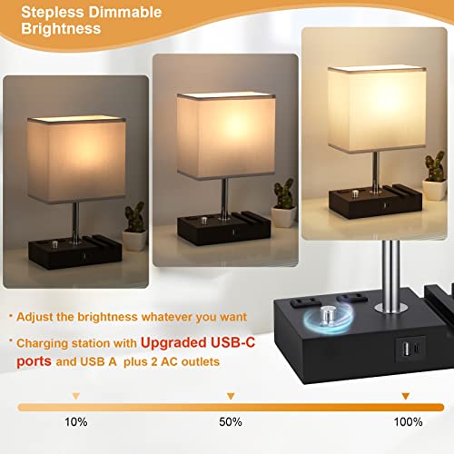 Grey Table Lamp for Bedroom