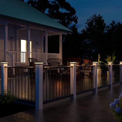Black Solar Post Cap Lights (4 Count)