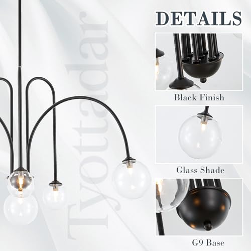 6 Light Modern Sputnik Light Fixture
