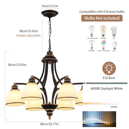6 Light Chandelier