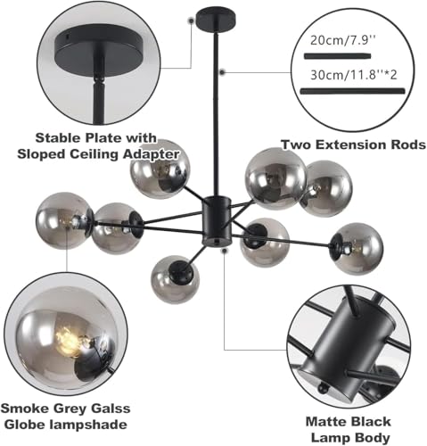 Lighting Mid Century Black 8