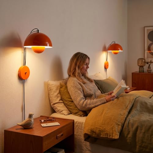 Mid Century Modern Bud Plug in Wall Sconces for Bedroom