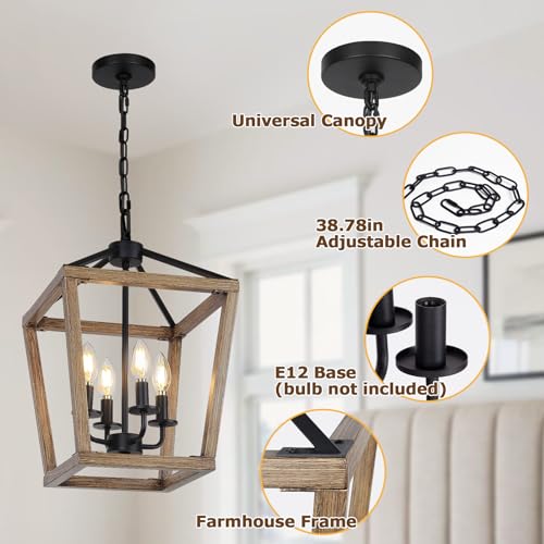 4 Light Farmhouse Chandelier