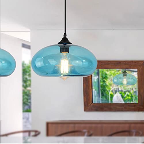 Industrial Shape of Onion Vintage Chandelier E27 Pendant Light Ceiling Lamp Colorful Glass Cage