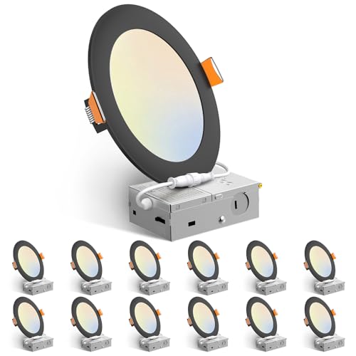 12 Pack 6 Inch LED Recessed Lighting (12 Count)