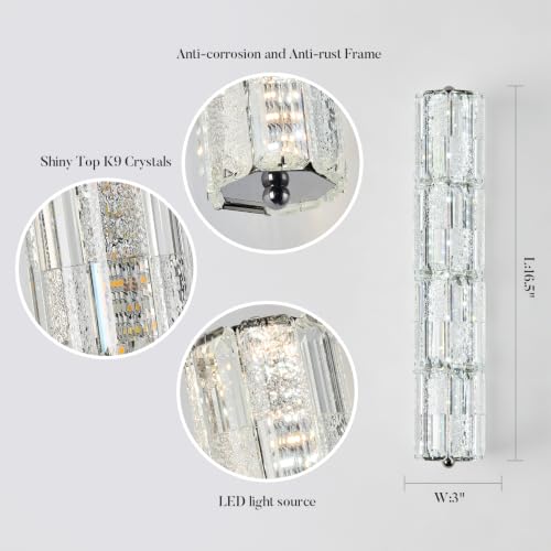 LED Crystal Wall Sconces