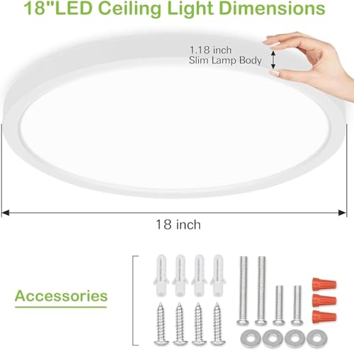 18 Inch LED Round Flat Panel Light