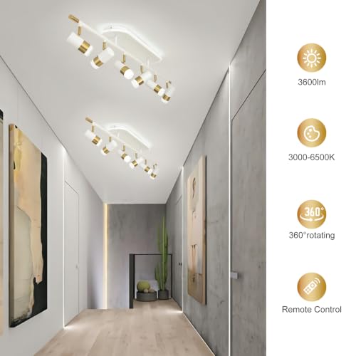 6 Light LED Track Lighting Fixtures Ceiling