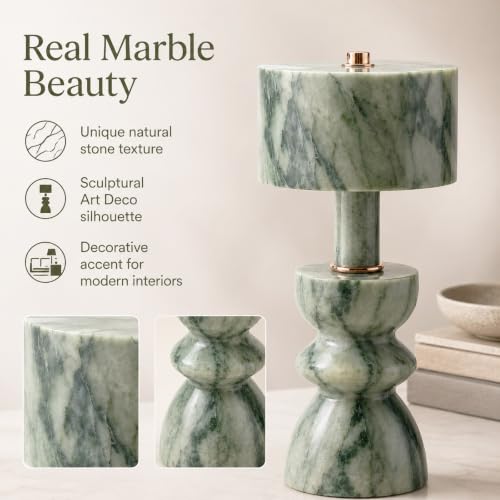 Green Marble Touch Lamp