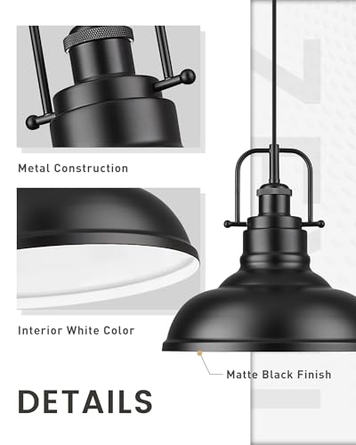 2 Pack Modern Pendant Lights for Kitchen Island