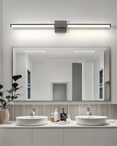 Modern Bathroom Light Fixtures Over Mirror
