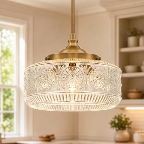 3 Light Vintage Pendant Lights for Island Adjustable Ceiling Hanging Light