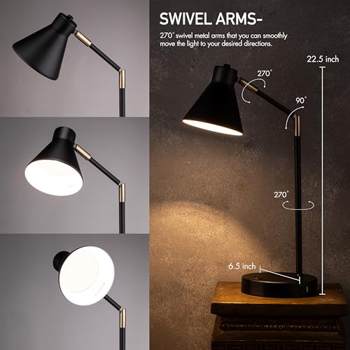 Astrum LED Desk Lamp with Dual USB Charging Ports