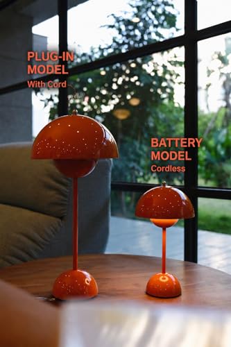 19inch Modern Flower Bud Lamp Corded Night Lamp Nordic Minimalist Mushroom Lamp Nightstand Bedside Lamp for Bedroom Living Room