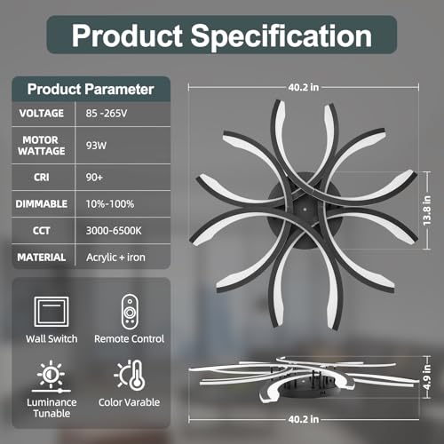 Modern LED Flush Mount Ceiling Light