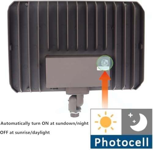 120W Outdoor LED Flood Light Dusk to Dawn with Knuckle
