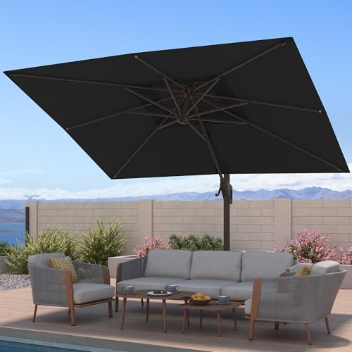 10x13 FT Patio Cantilever Outdoor Umbrella Large Offset Umbrellas