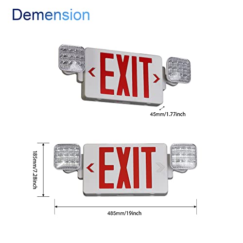 Exit Sign Combo with Steel Cage