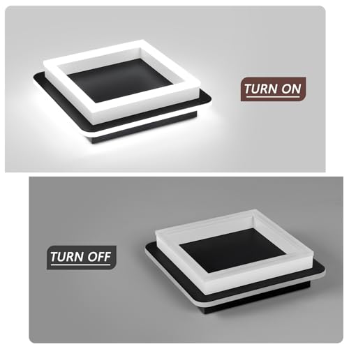 2 Packs Square Flush Mount Ceiling Light