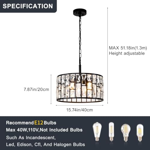 Modern Crystal Pendant Light Fixture