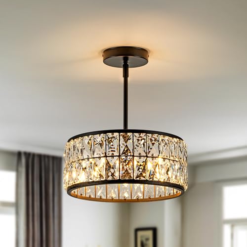 3 Light Crystal Ceiling Light