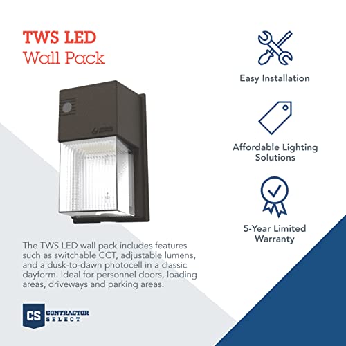 7" Mini LED Wall Pack Outdoor Light Dusk to Dawn