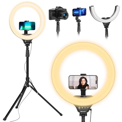 14'' LED Foldable Ring Light with 62'' Tripod Stand