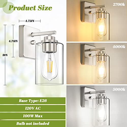 Set of 2 Wall Sconces for Bathroom (2 Count)