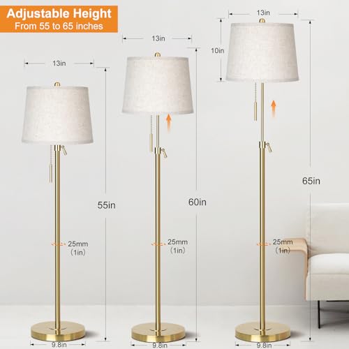 Gold Floor Lamp for Living Room 55