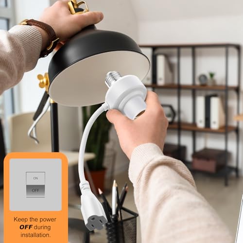 3 in 1 E26 Light Socket Outlet Adapter