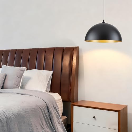 Black Large Pendant Light 2 Packs