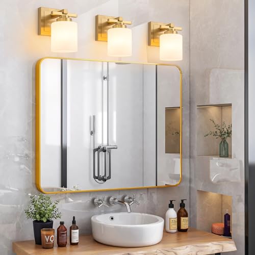 Modern Bathroom Light Fixtures Over Mirror