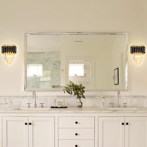 Black Crystal Wall Sconce