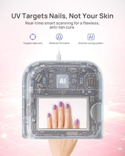 AI UV LED Nail Lamp for Gel Nails