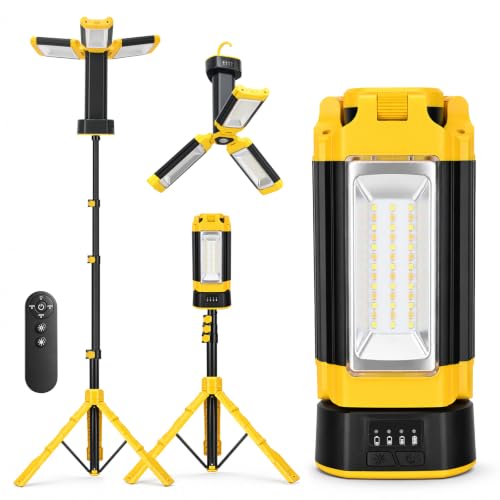 12000mAh Rechargeable Camping Light with Stand 73.2''