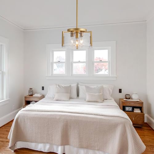 Glass Drum Chandelier for Dining Room