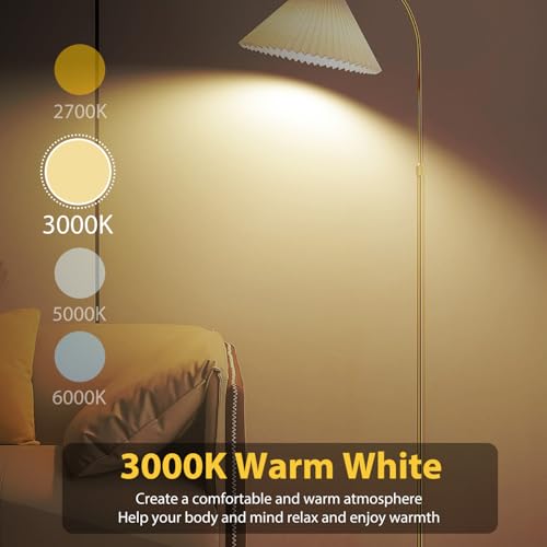 6 Pack LED Light Bulbs A19 E26 60 Watt Equivalent Warm White 3000K Standard Lightbulb (6 Count)