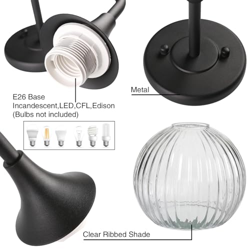 Vintage Vanity Light Matte Black 2 Lights Sconce